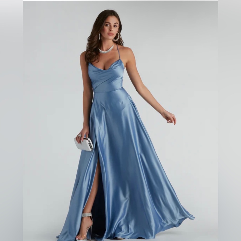 Kailey Formal Lace-Up A-Line Dress